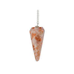ANAYA AGATE sunstone pendulum close-up for dowsing and reflection