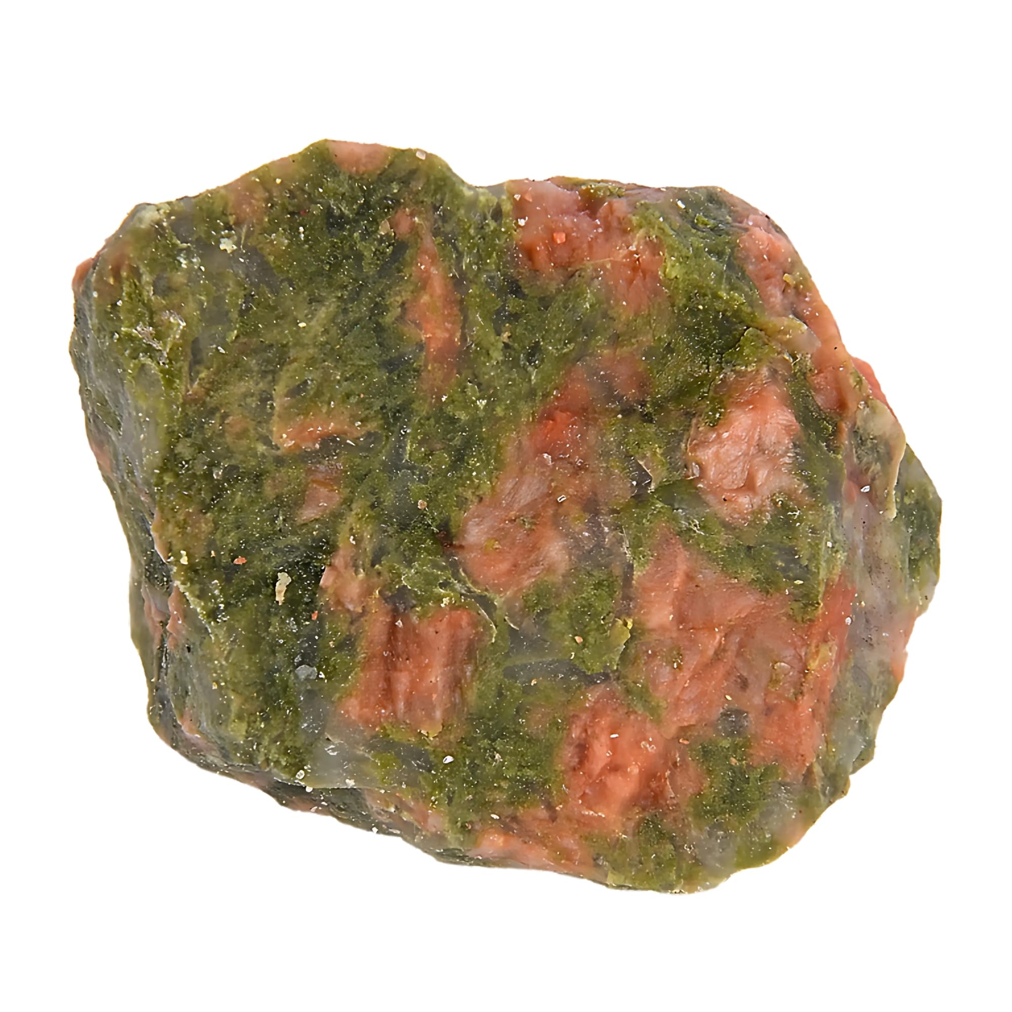 ANAYA AGATE Unakite rough stone second view emphasizes natural color variations for tumbling