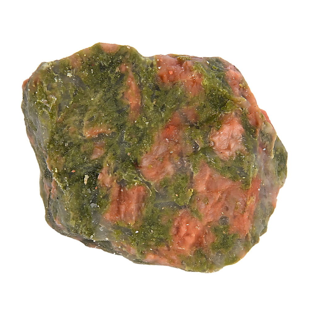 ANAYA AGATE Unakite rough stone second view emphasizes natural color variations for tumbling