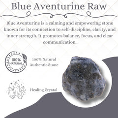 ANAYA AGATE velvet pouch for storing blue aventurine rough stones securely.