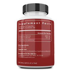 Ancestral Supplements Beef Heart bottle side highlighting CoQ10 for energy support.