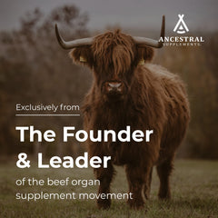 Ancestral Supplements capsules stack illustrates convenient daily supplement routine.