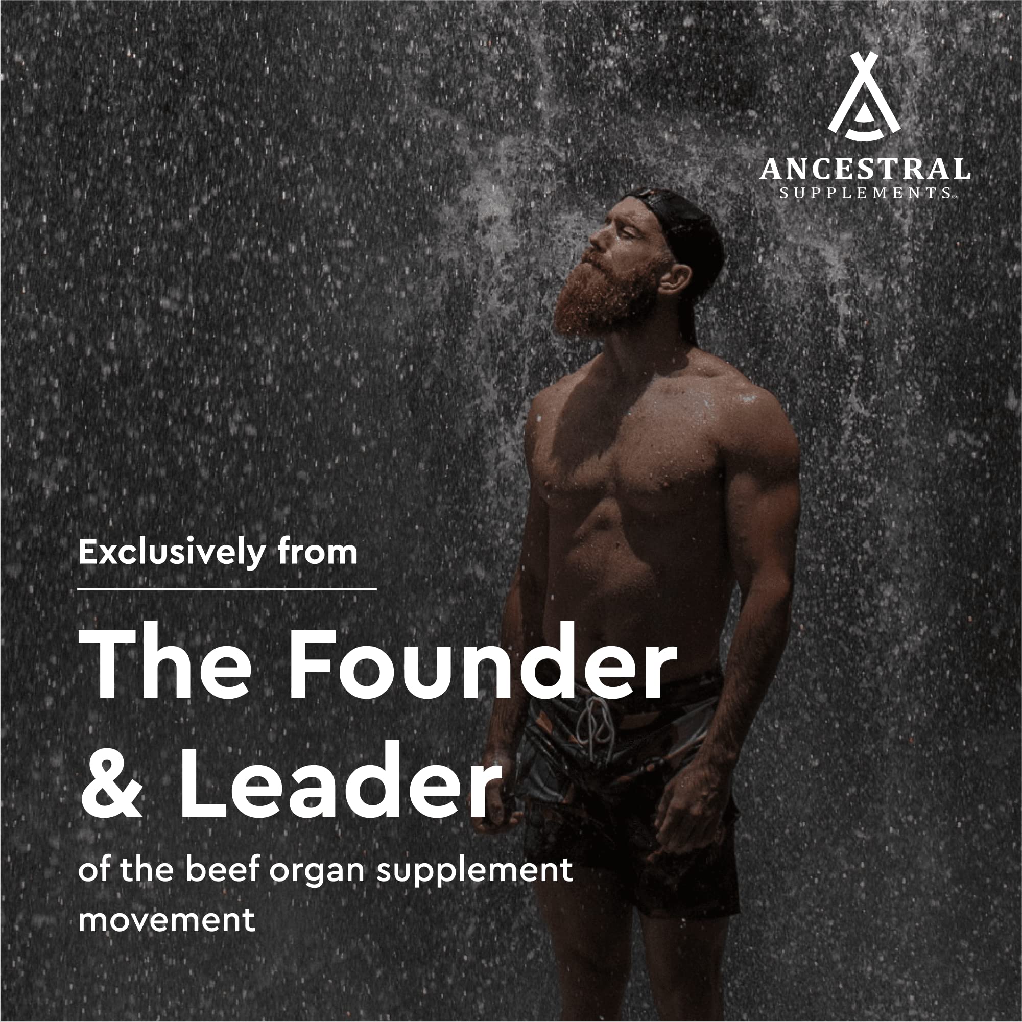 Ancestral Supplements grass-fed beef liver cut highlighting organ nutrition.
