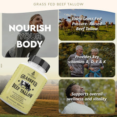 Grass-fed sourcing image from Ancestral Supplements highlights pasture-raised cattle