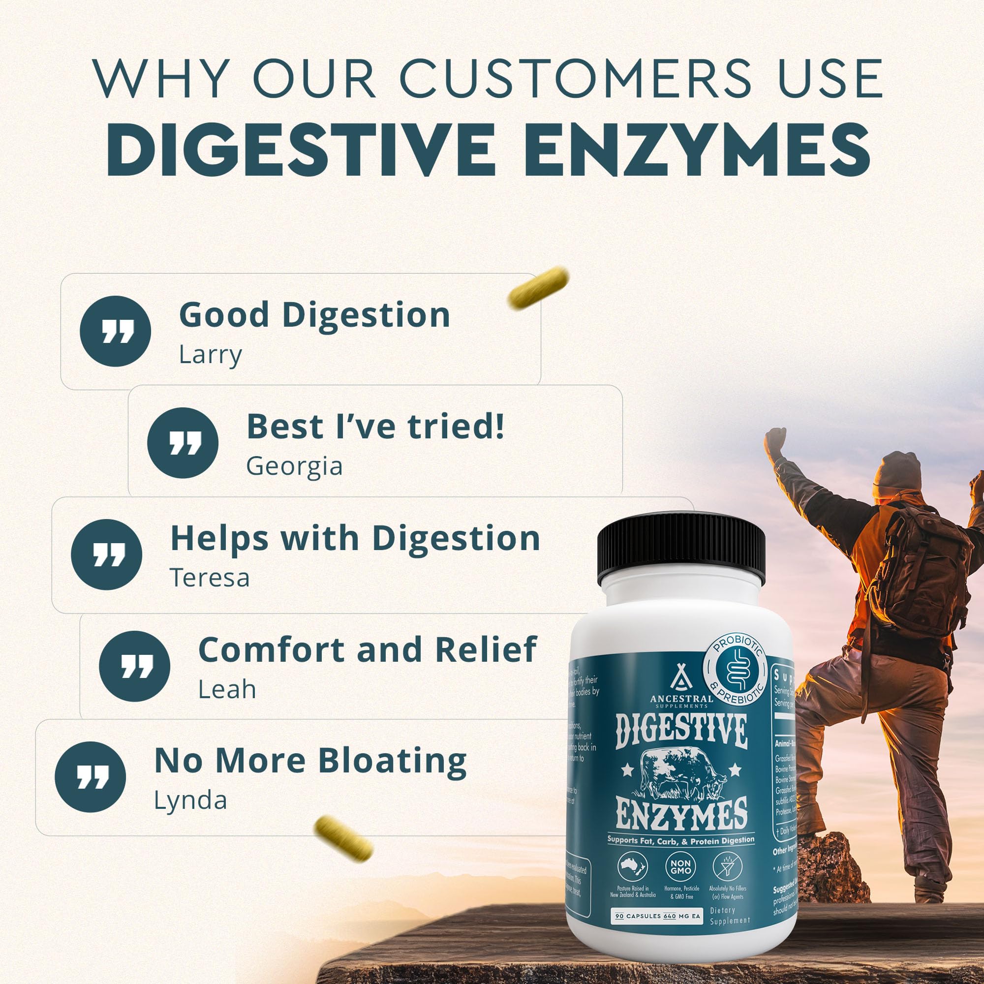 Ancestral Supplements produced in the USA in small batches with ethical sourcing.