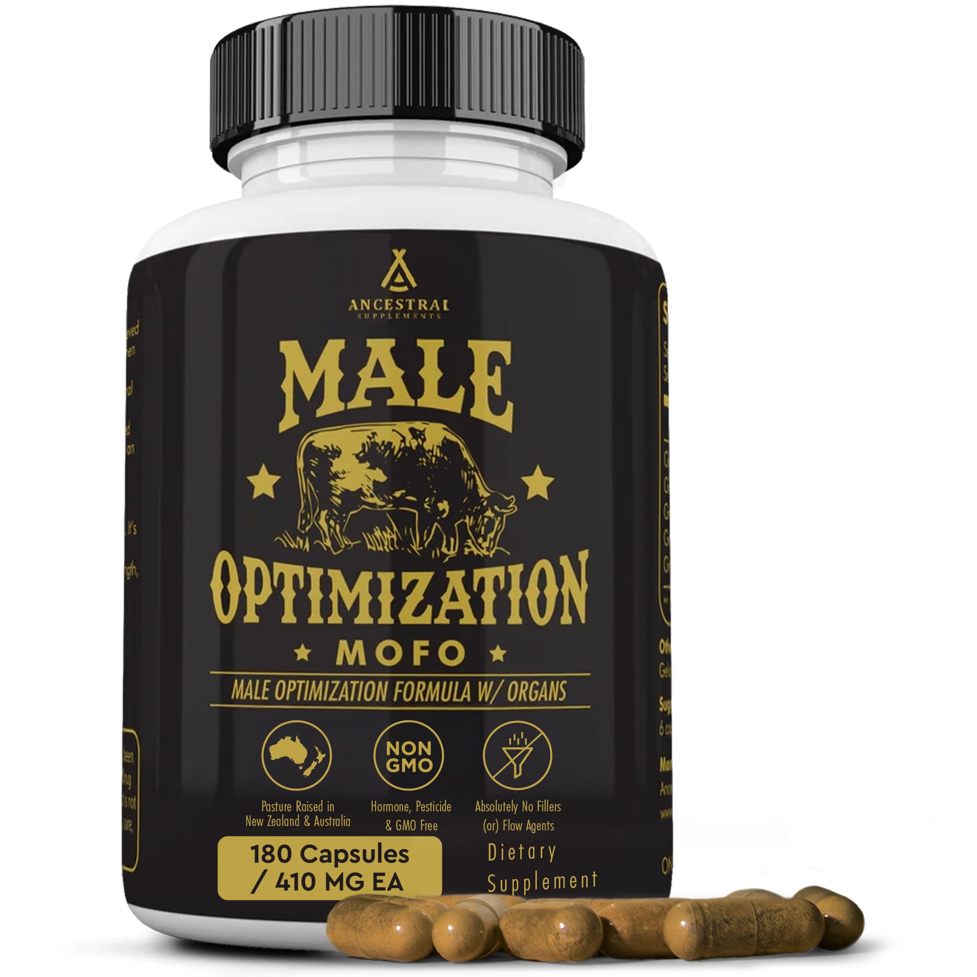 Ancestral Supplements Mofo bottle front for easy daily intake