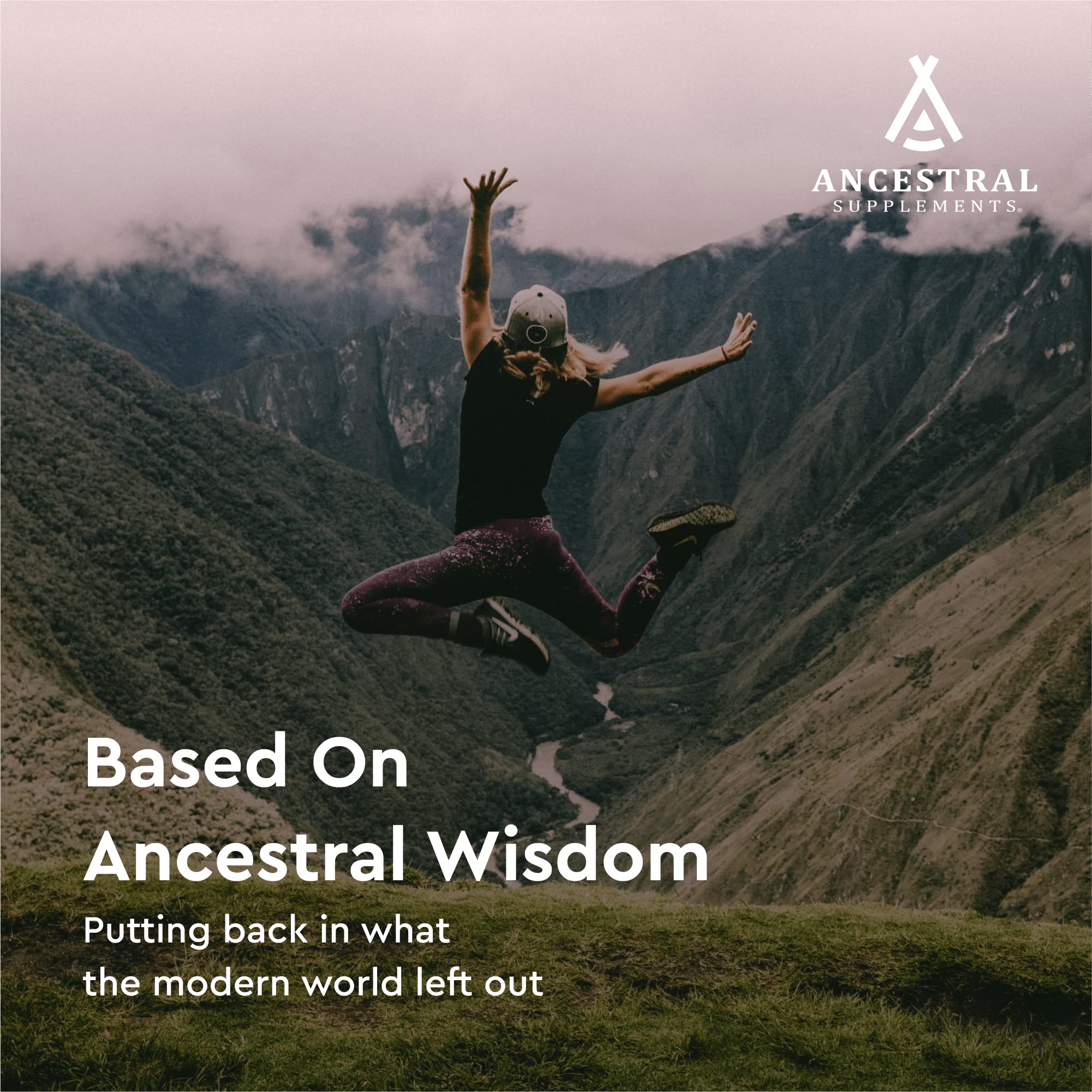 Ancestral Supplements non GMO purity packaging hints at third party testing.