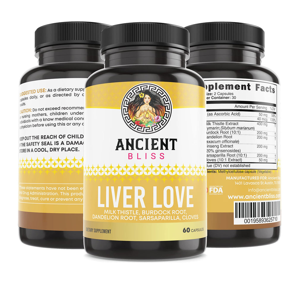 Ancient Bliss Liver Love eco friendly packaging display