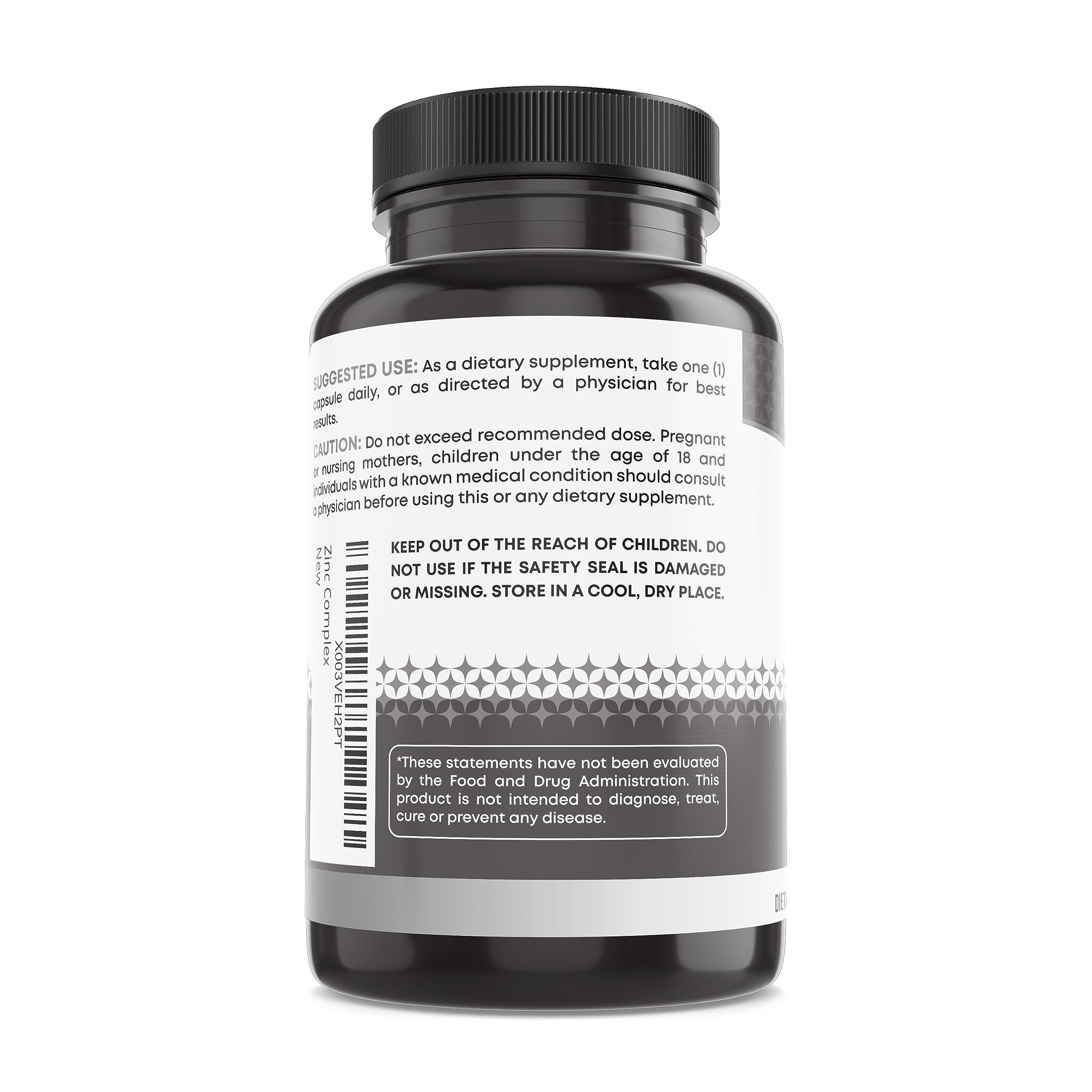 Ancient Bliss Zinc Complex capsules being swallowed with water for daily use
