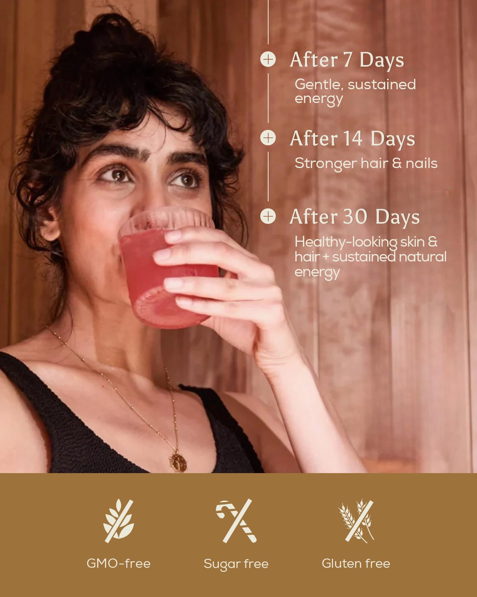 Ancient + Brave True Collagen, etiqueta de la UE, procedencia y pureza.