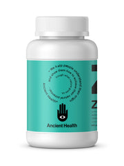 ANCIENT HEALTH Zeolite bottle cap provides secure seal for travel.