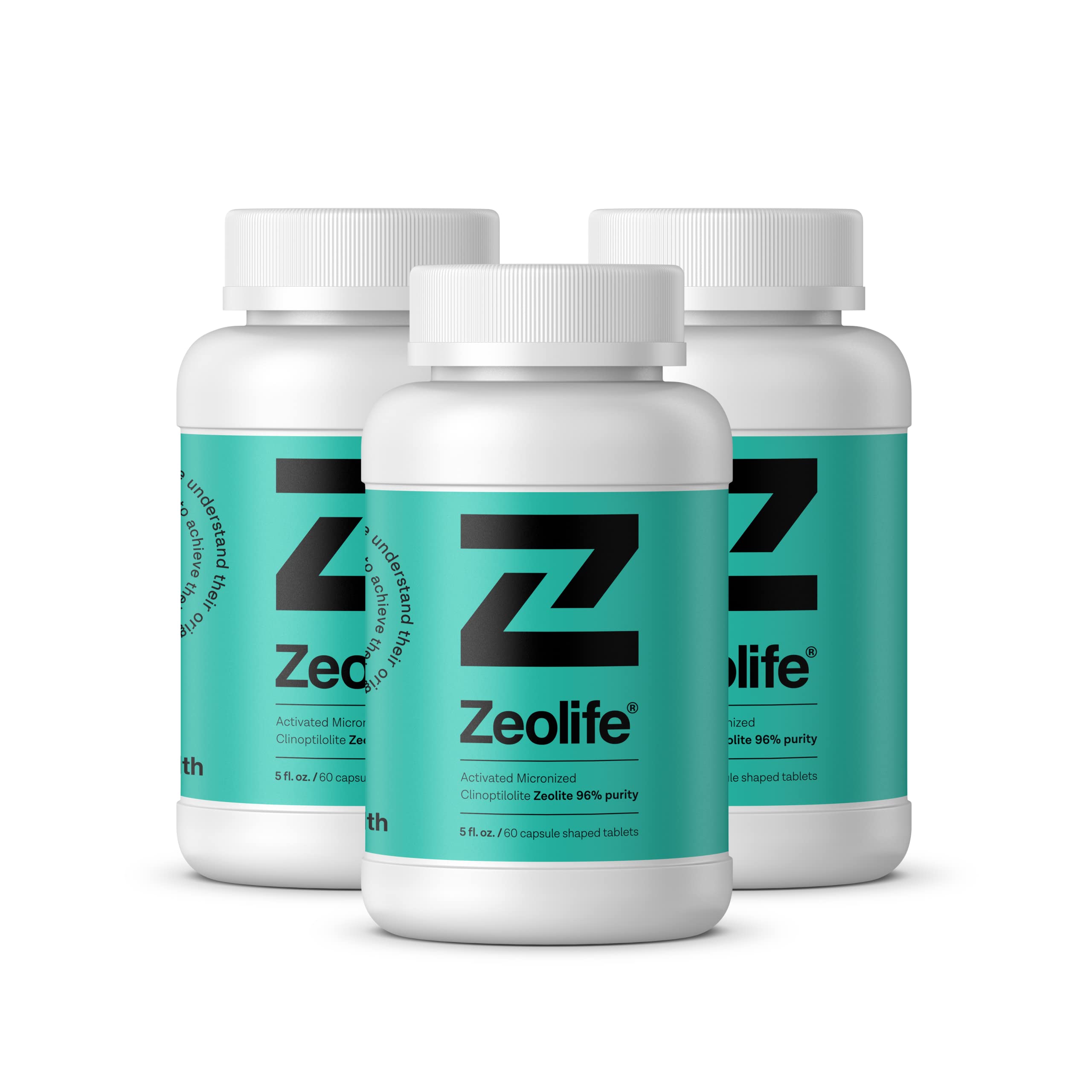 ANCIENT HEALTH Zeolite bottle open for quick daily intakes and easy handling.