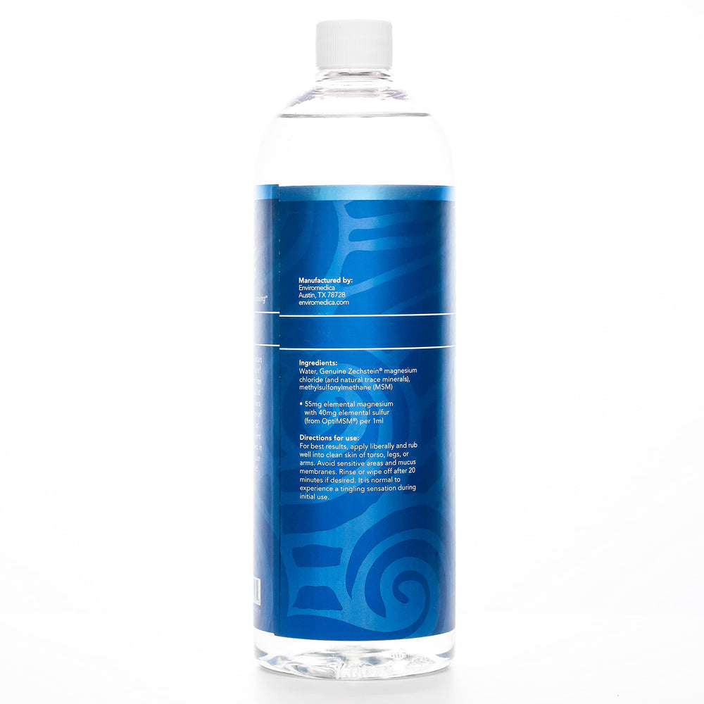 Ancient Minerals bottle on shelf communicates long-term convenience.