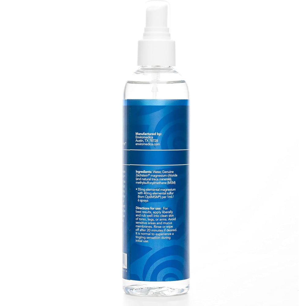 Ancient Minerals Ultra Magnesium Oil Spray purity-label communicates high-quality Zechstein source.