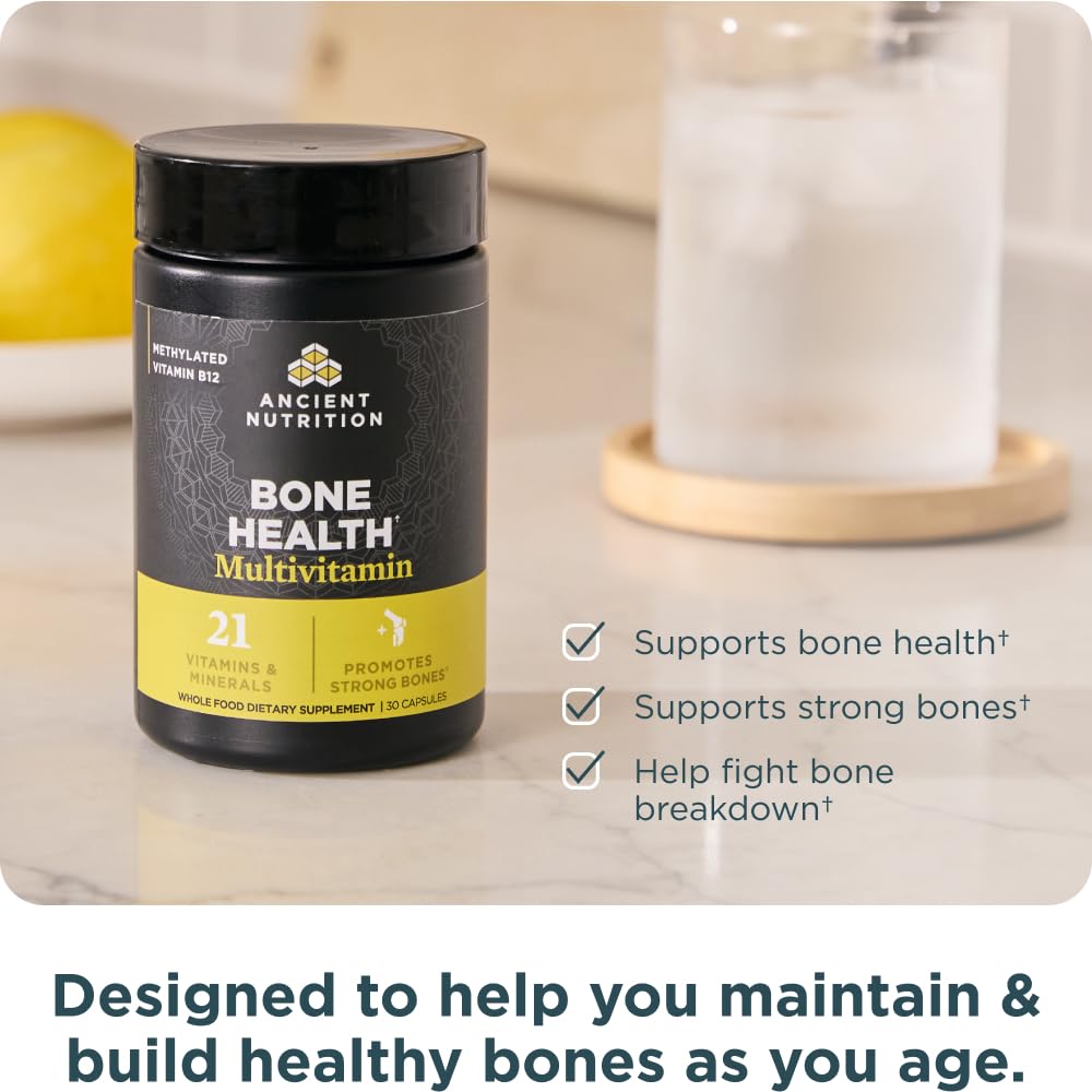 Ancient Nutrition Bone Health chelated minerals indicate gentle absorption and digestion comfort