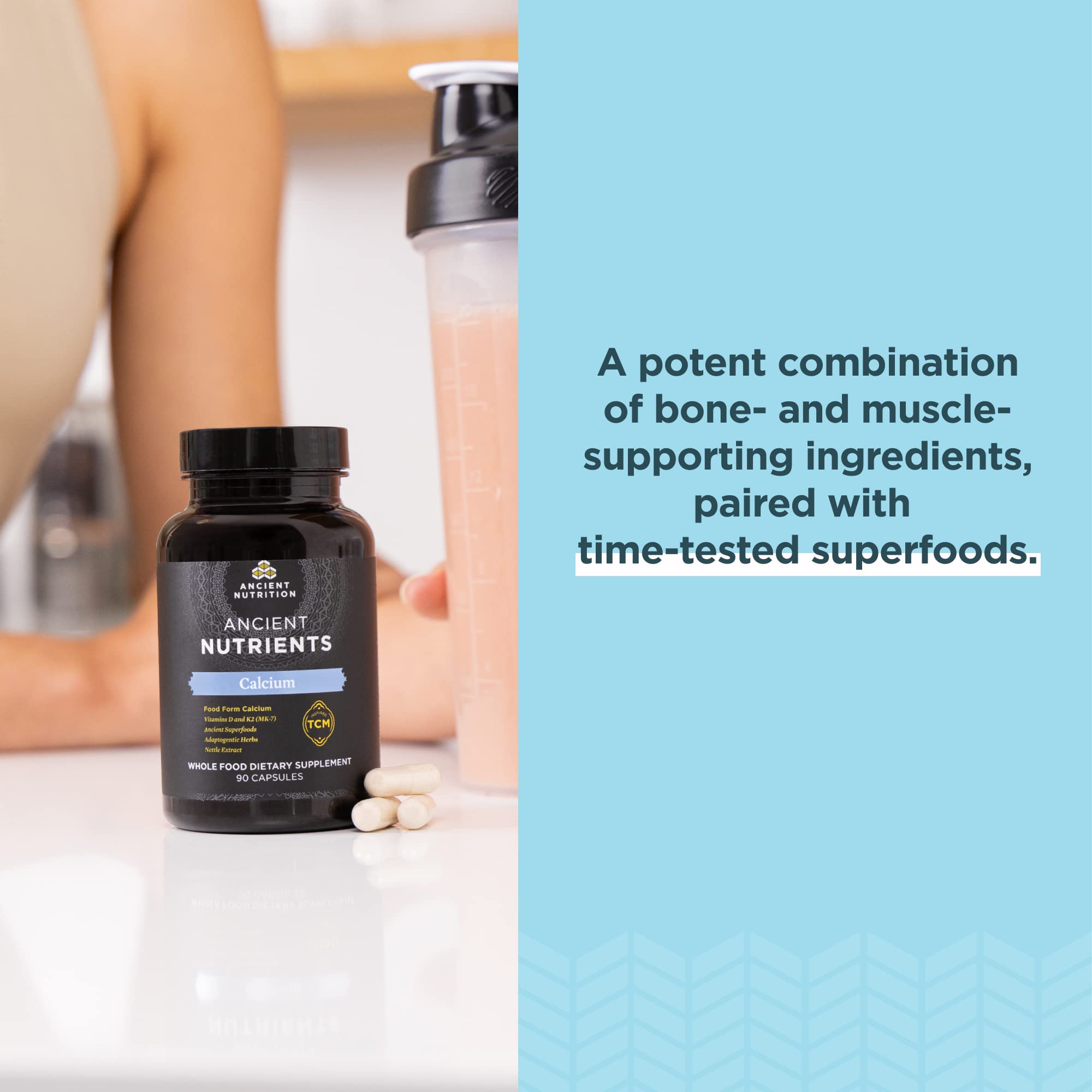 Three capsules per day serving with water fits easy daily routine.
