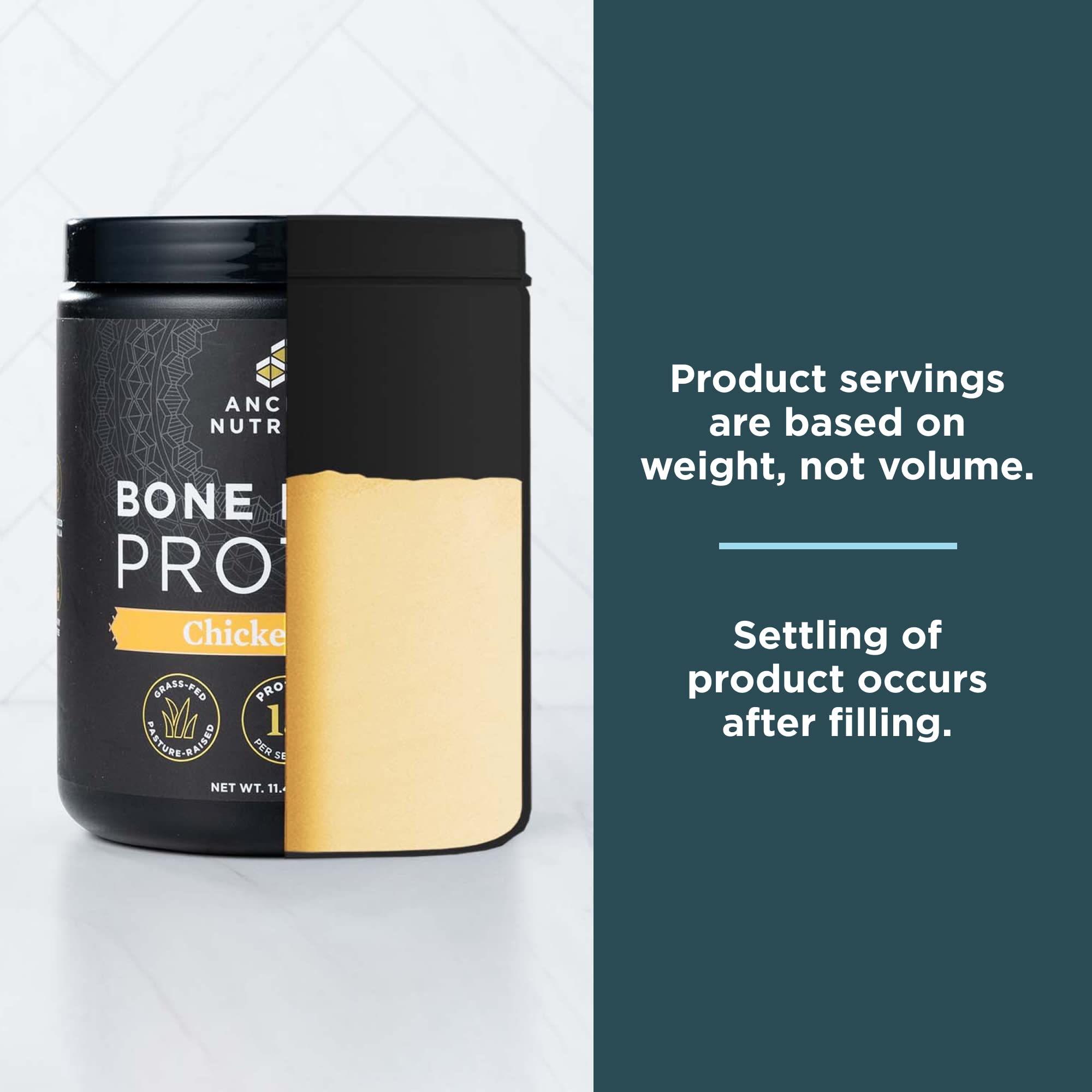 Ancient Nutrition clinically studied ingredients label, third-party testing for quality.
