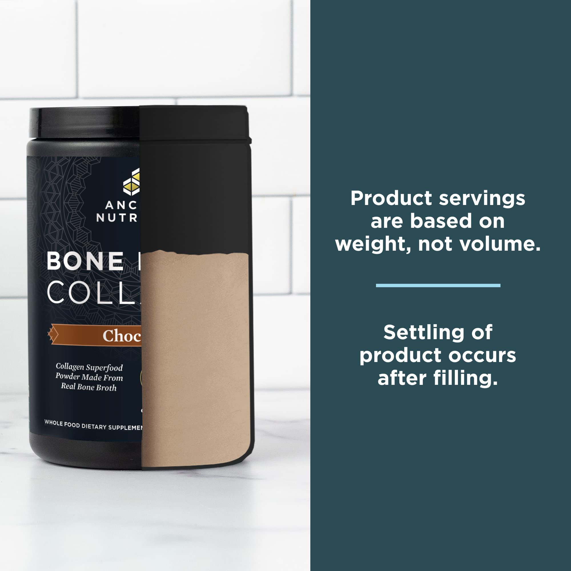 Ancient Nutrition 30 servings label highlights long-term use.