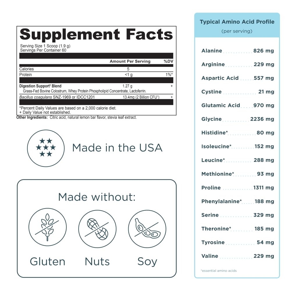 Morning wellness routine with Ancient Nutrition Colostrum Powder as part of daily regimen.