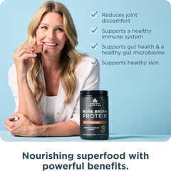 Ancient Nutrition concentrated bone broth protein jar on shelf