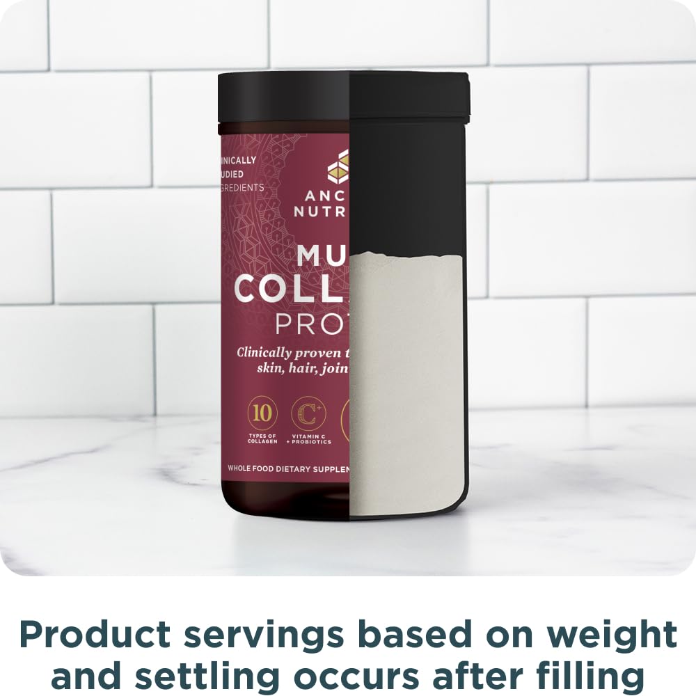 Ancient Nutrition easy daily mix with 20g collagen.