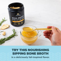 Ancient Nutrition hot water being poured for savory broth