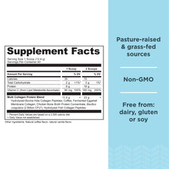 Scoop of Ancient Nutrition collagen powder for easy daily intake and hair health