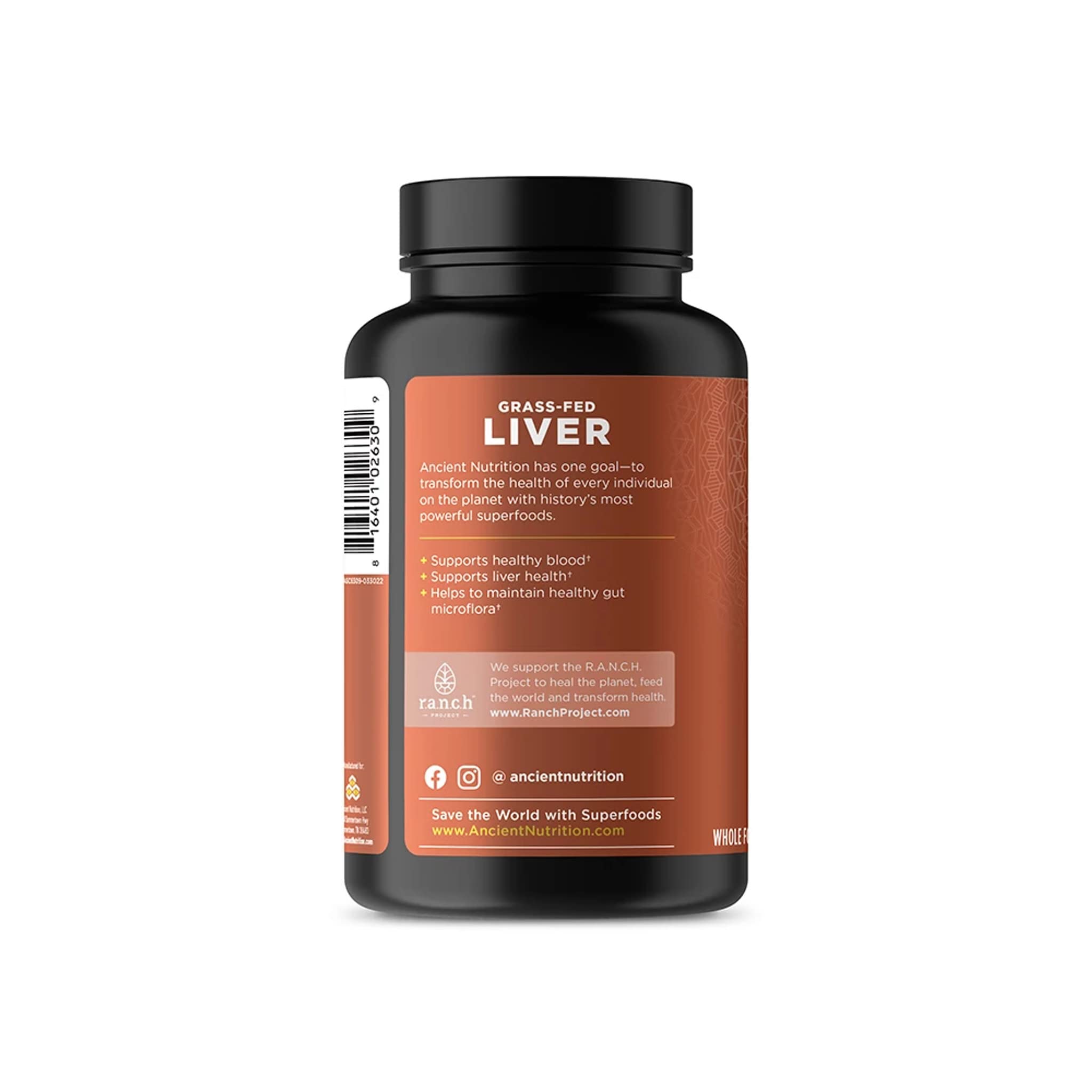 Ancient Nutrition made in USA product bottle for reliable manufacturing