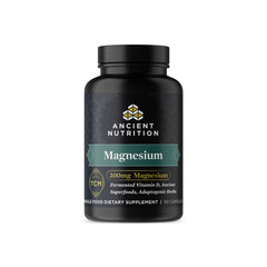 Ancient Nutrition magnesium 300mg bottle with label for daily calm support