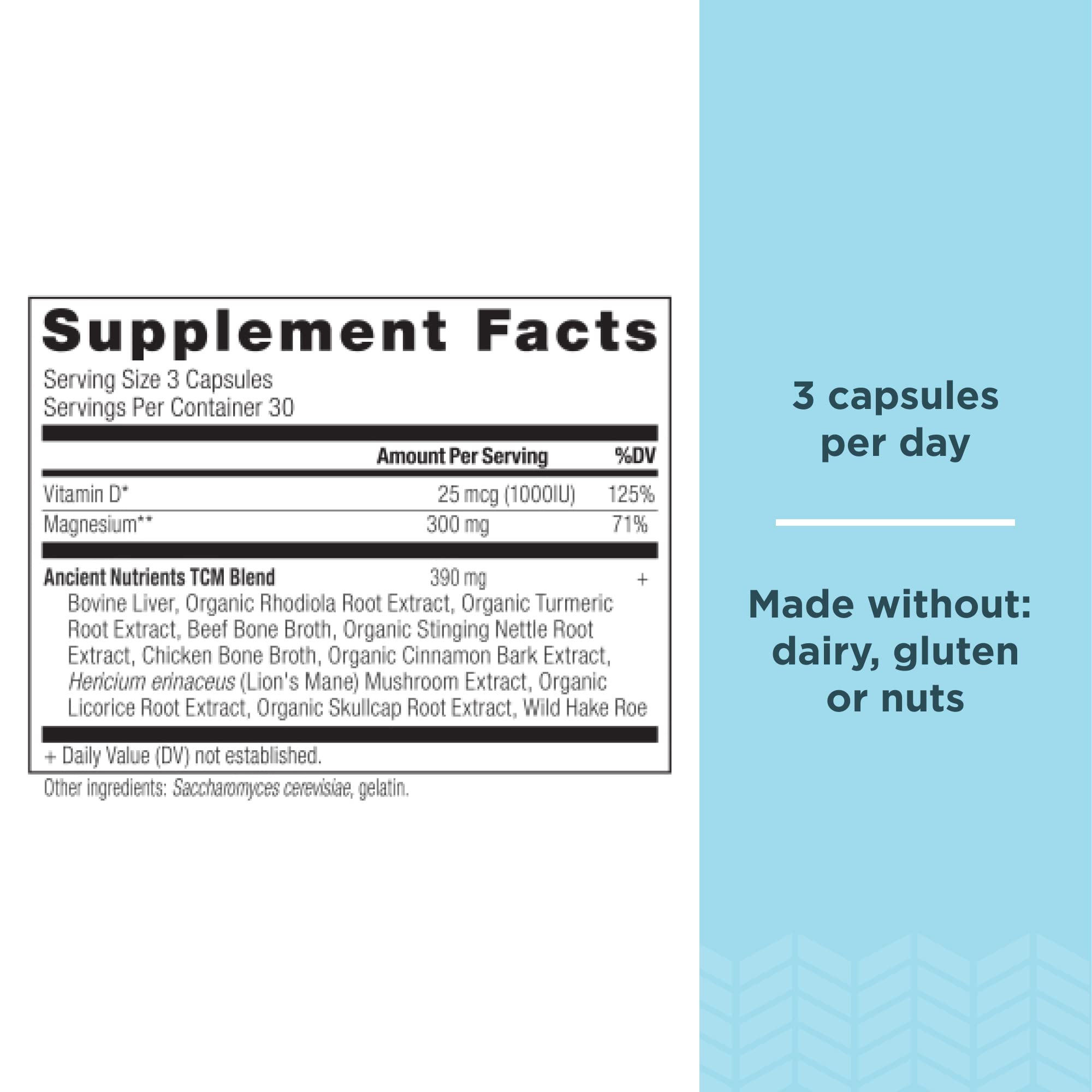 Ancient Nutrition magnesium capsules closeup for daily wellness