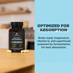 Ancient Nutrition magnesium daily-use capsule suitable for any time