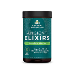 Ancient Nutrition matcha energy powder tub for steady energy