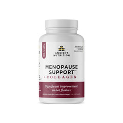 Ancient Nutrition menopause support capsules bottle ready for daily use.