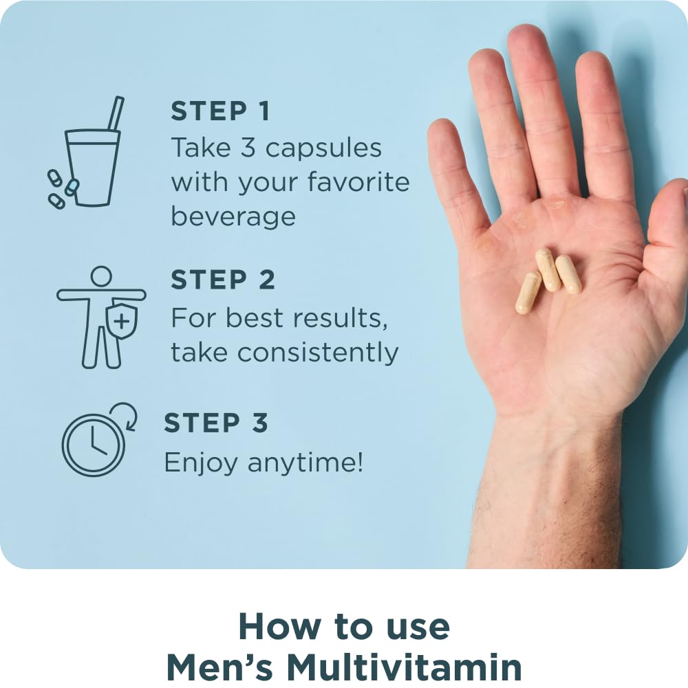 Ancient Nutrition Multivitamin for Men bone broth and ginger note promoting warming wellness.
