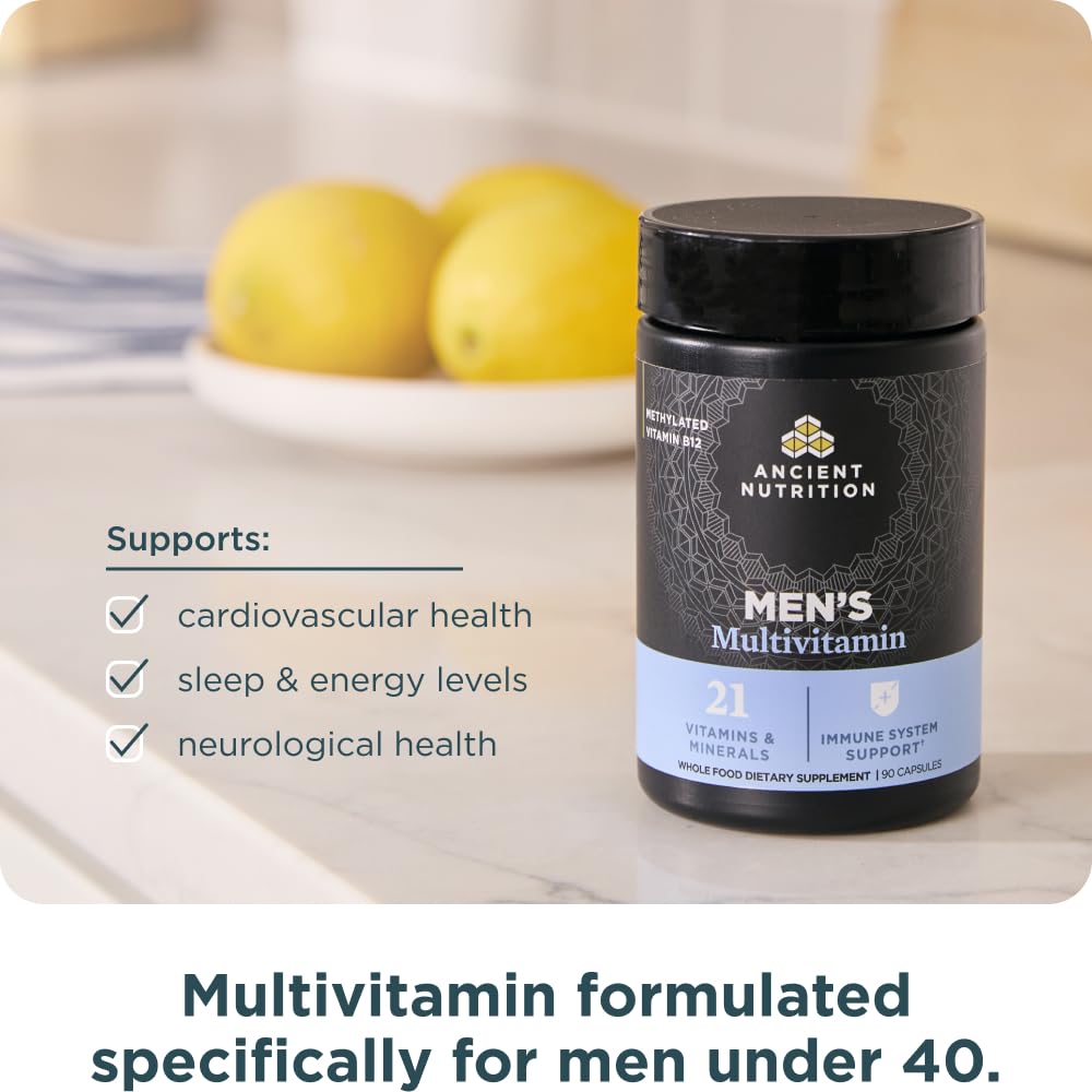 Ancient Nutrition Multivitamin for Men bovine liver component image emphasizing nutrient density.