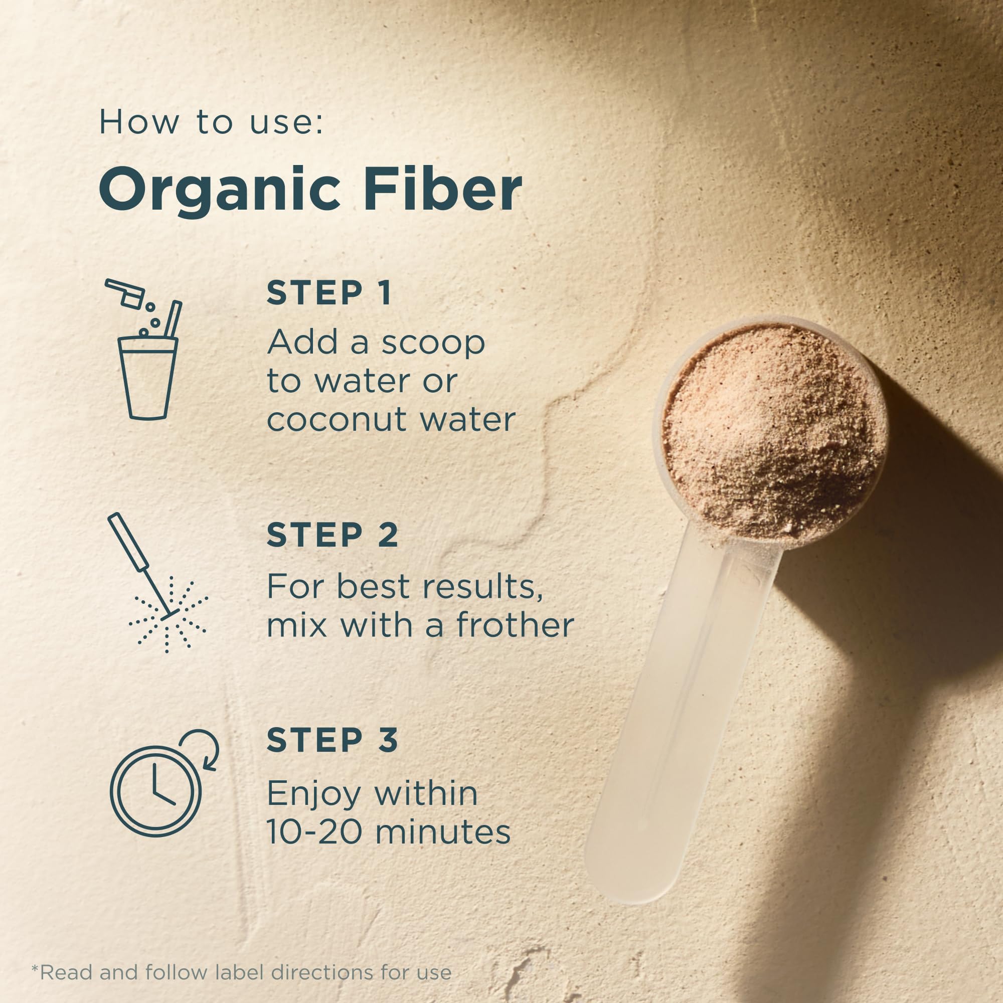 Ancient Nutrition Organic Fiber Powder smoothie blend with pineapple mango flavor