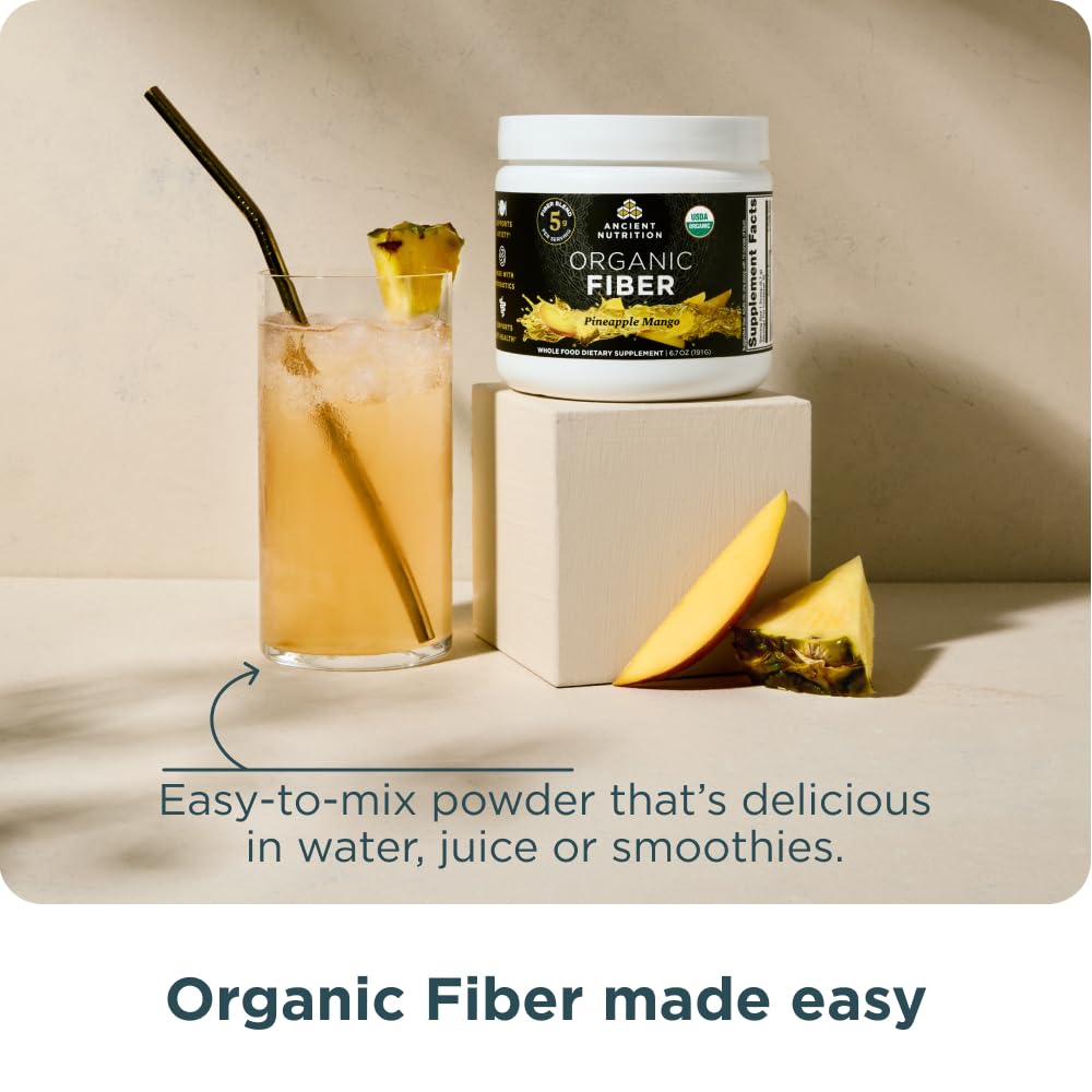 Ancient Nutrition Pineapple Mango serving in smoothie or beverage