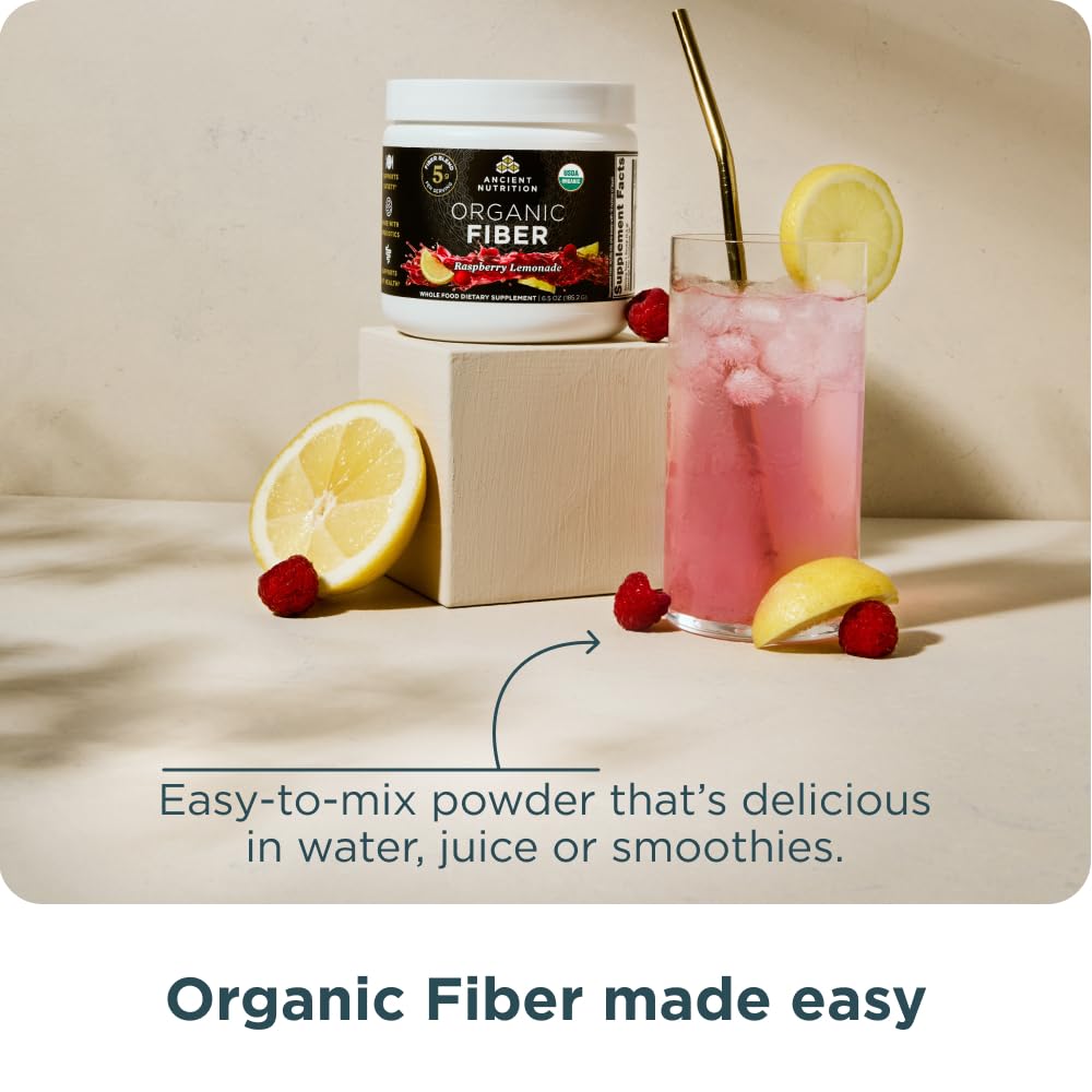 Fiber powder dissolving in water for quick, refreshing mix