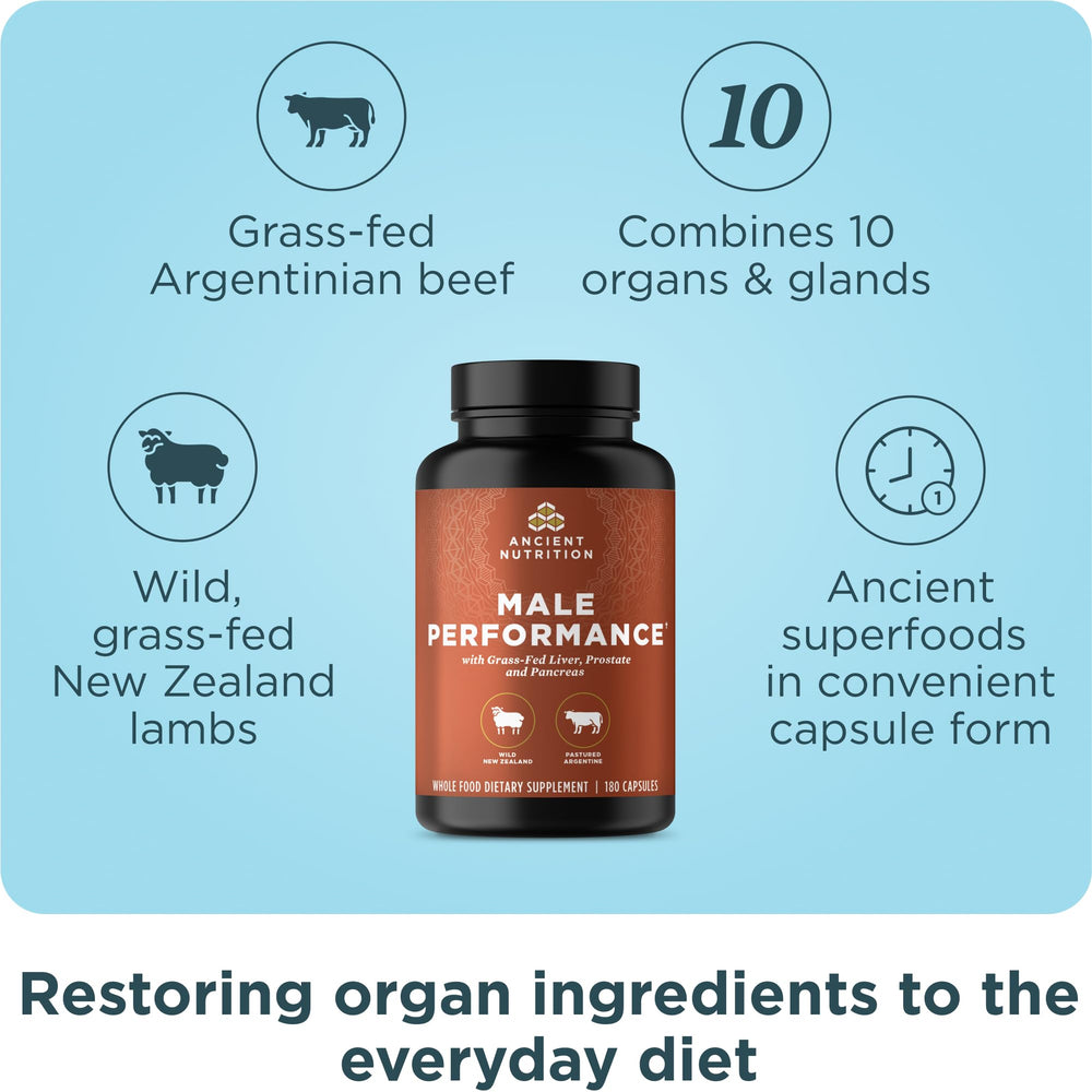 Grass-fed bovine organ capsules from Ancient Nutrition.