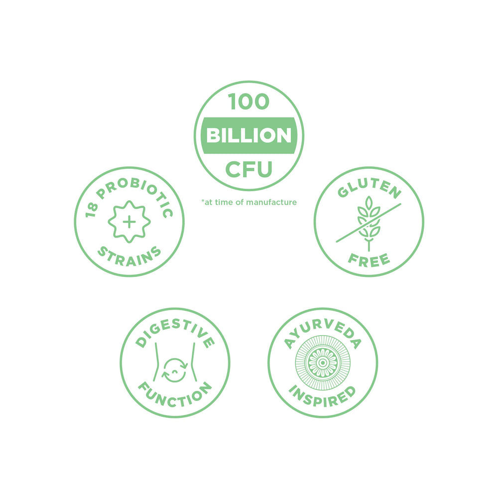 Ancient Nutrition Probiotics Ultimate label highlighting gluten-free and 100 Billion CFU.