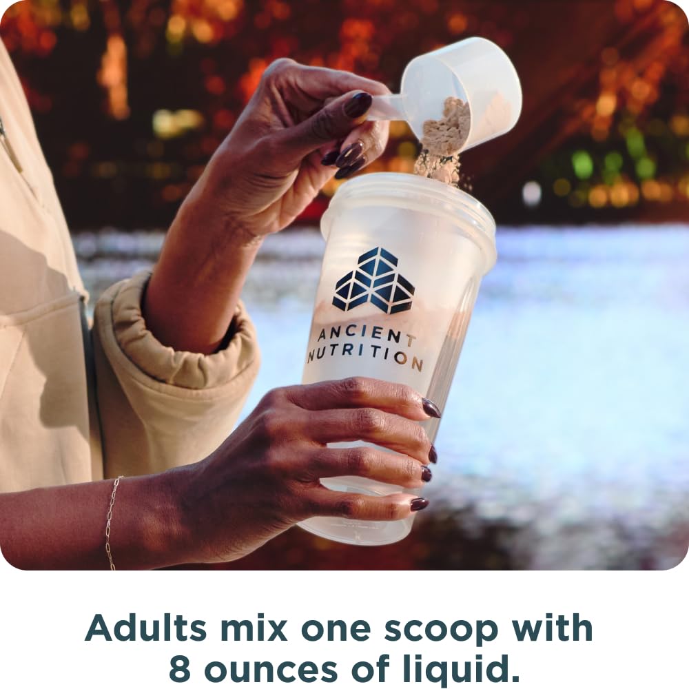 Proteína de Ancient Nutrition, calidad verificada por laboratorios externos.