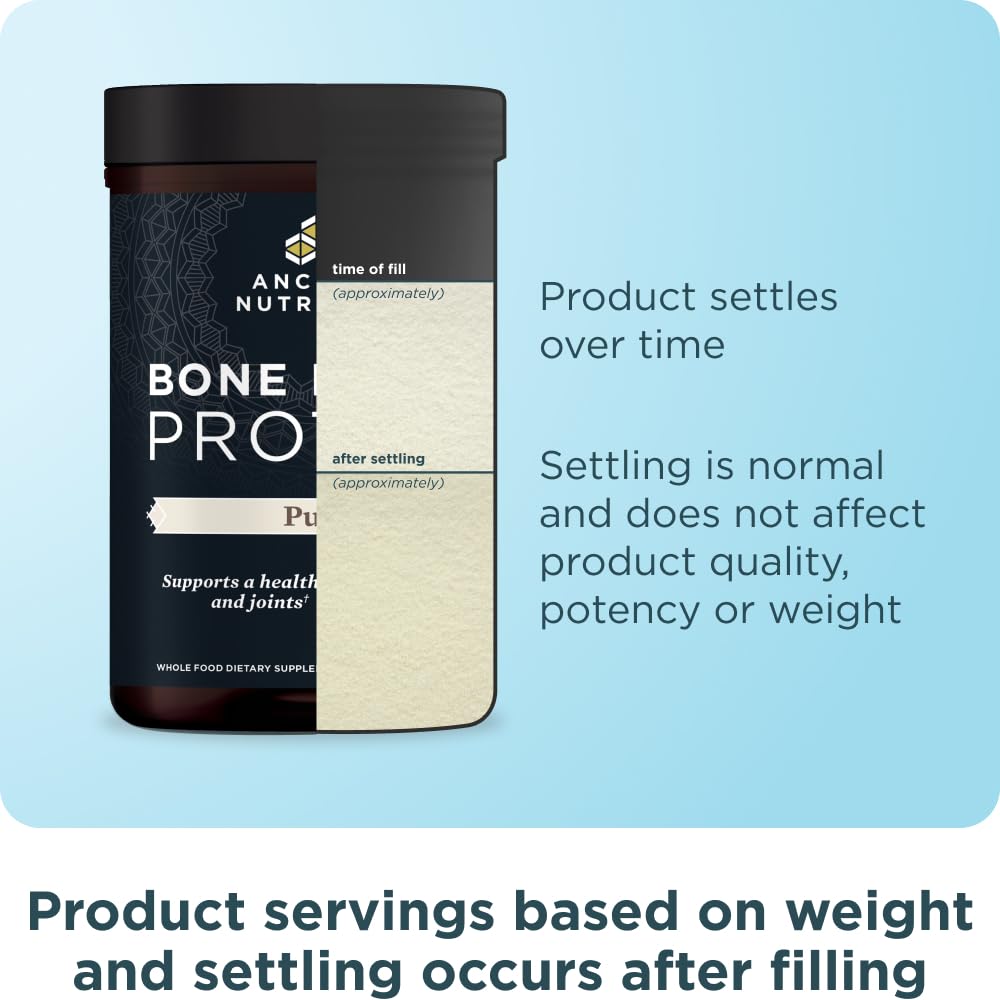 Ancient Nutrition pure bone broth powder with minimalist label