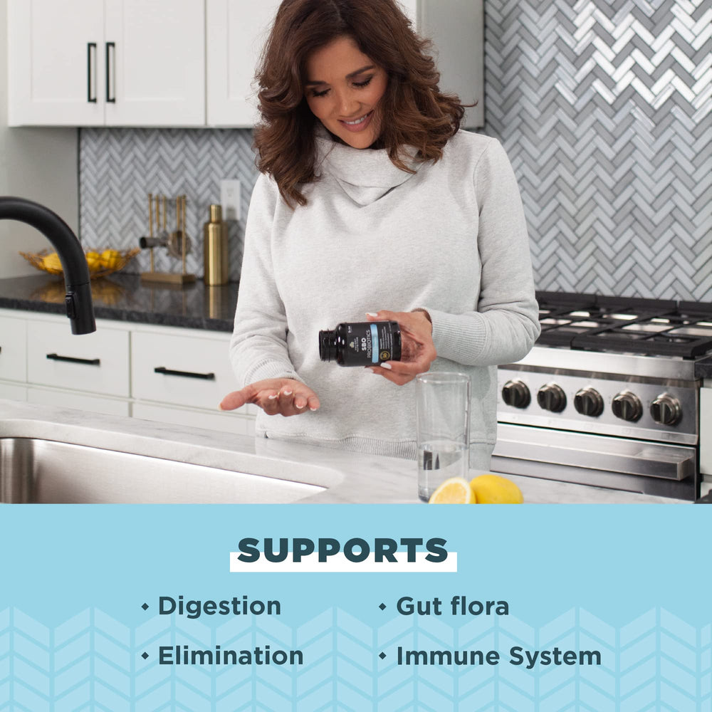 Ancient Nutrition SBO Probiotics Ultimate gluten-free label for convenient daily use