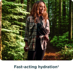 Ancient Nutrition on the go stick packs in a travel scene