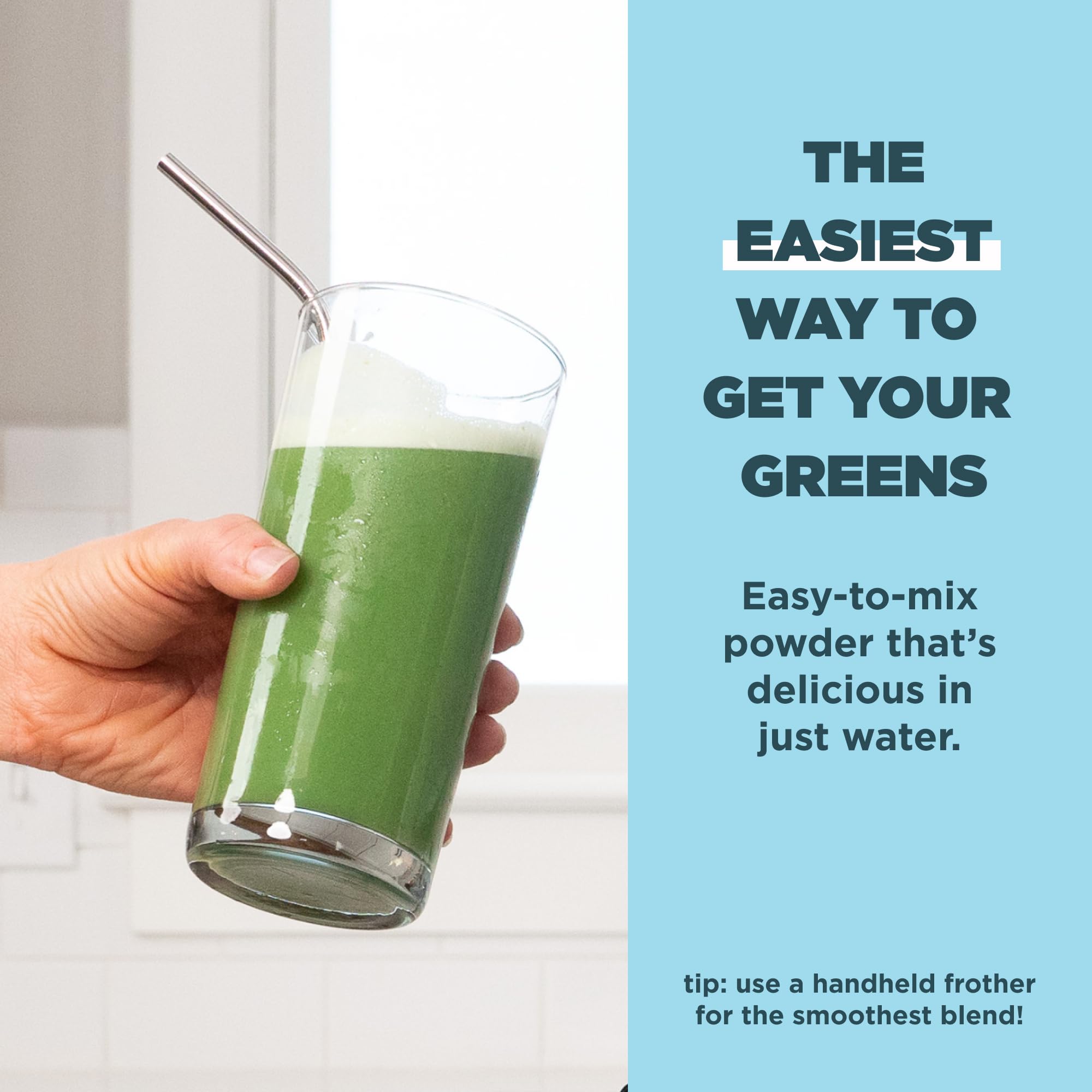 Ancient Nutrition Super Greens display of digestive enzymes for better digestion support.