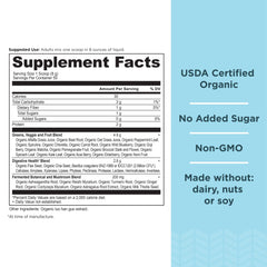 Ancient Nutrition Super Greens in water, demonstrating convenient daily greens boost.