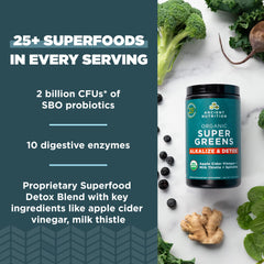 Bacillus coagulans probiotic image featured on Ancient Nutrition Supergreens label.