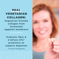 Ancient Nutrition Vegetarian Collagen Tablets on-the-go pack ideal for busy mornings