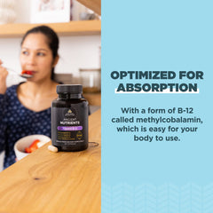 Ancient Nutrition Vitamin B12 with TCM blend featuring Fo-Ti and liver.