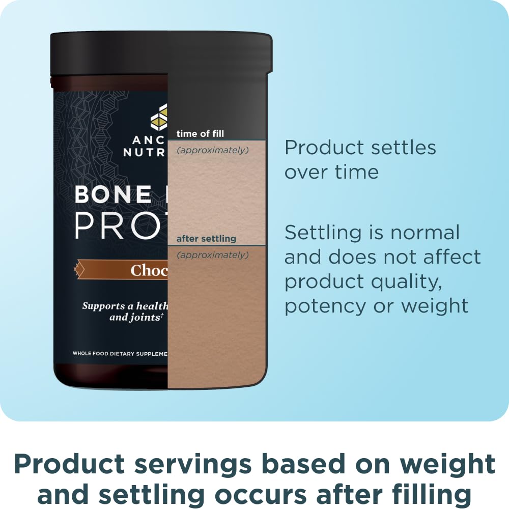 Ancient Nutrition warm beverage featuring bone broth protein stirred